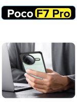 Чехол для Poco F7 Pro прозрачный матовый с черным бортом WLONS