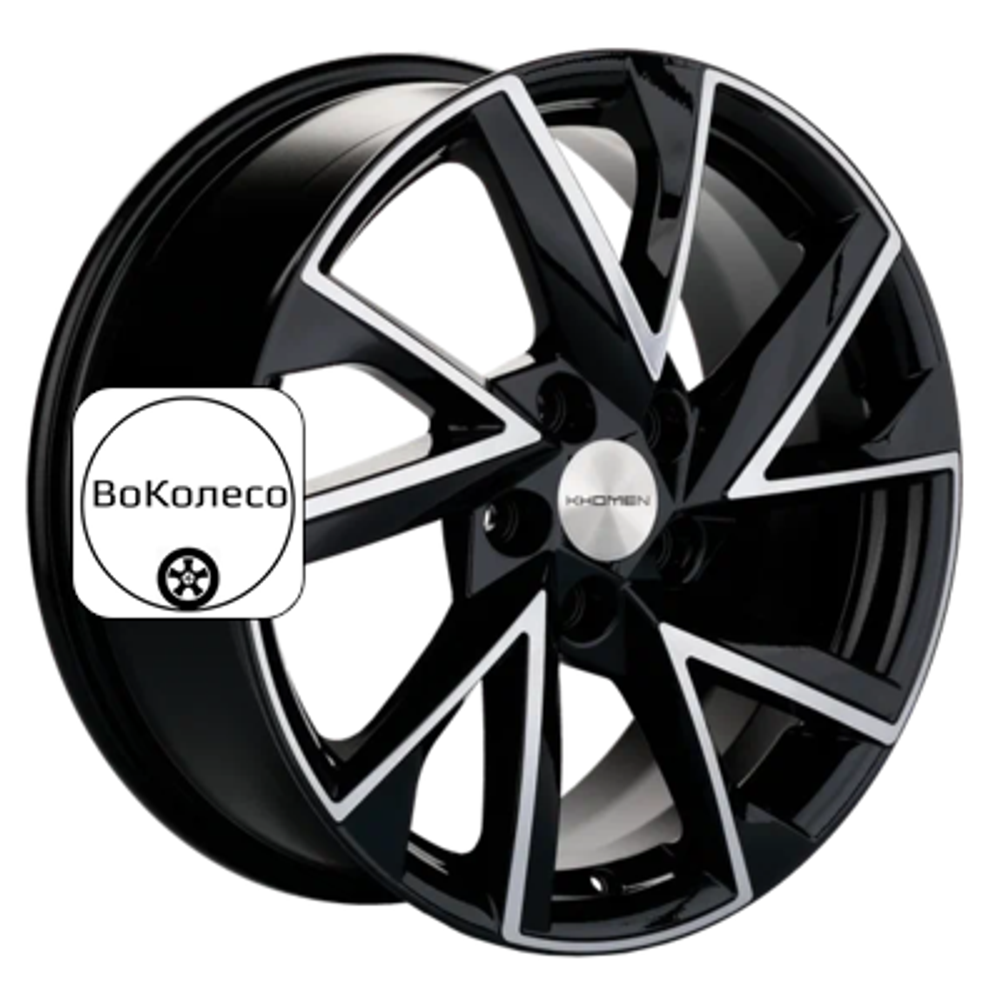 7x17/5x110 ET40 D67,1 KHW1714 (Evolute i-Joy) Black-FP Khomen Wheels