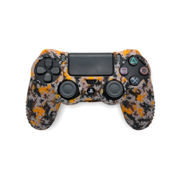 Силиконовый чехол для DualShock 4 PS4 пиксельный камуфляж