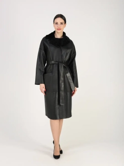 Дубленка зимняя шуба натуральная двухсторонняя оверсайз