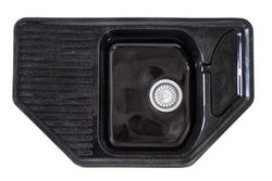 Мойка каменная S-30 глянец (Sim Gran), Черный