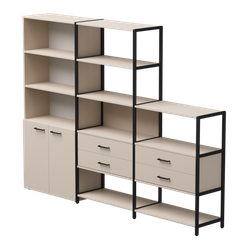 Набор стеллажных систем №12 Everprof EVO 2435x385x1840