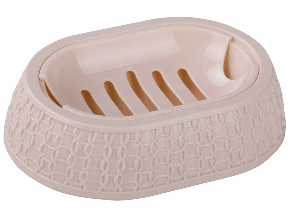 Мыльница "Вязаное плетение" (бежевый)