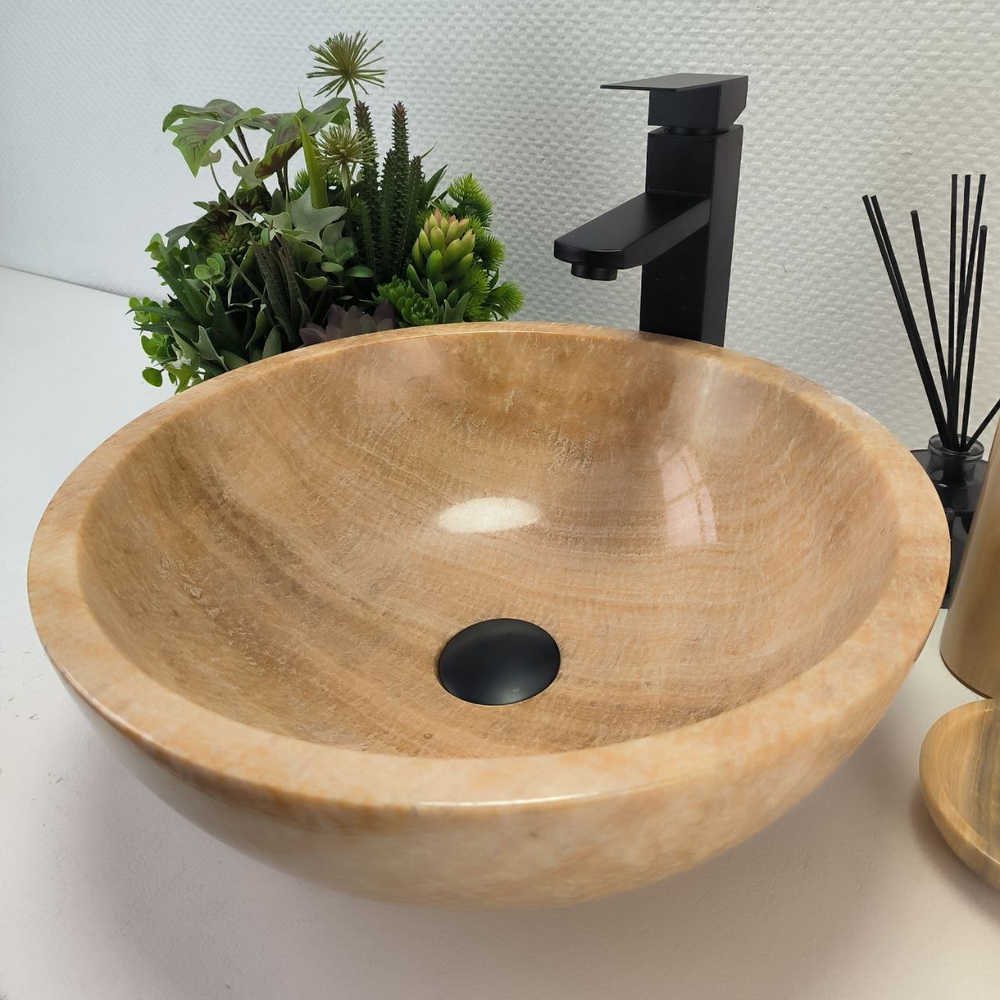 Раковина из оникса Bowl Yellow TinLip BO-62918 40*40*15 140