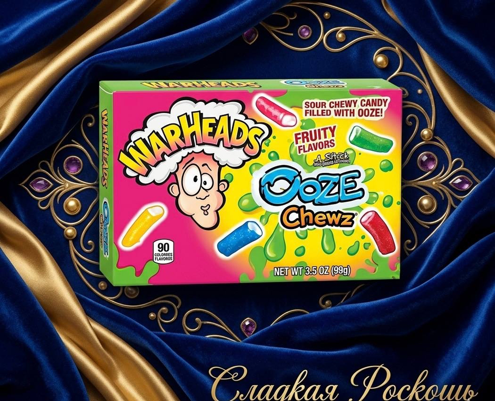 Кислые пластинки Warheads Ooze Chews 99 г