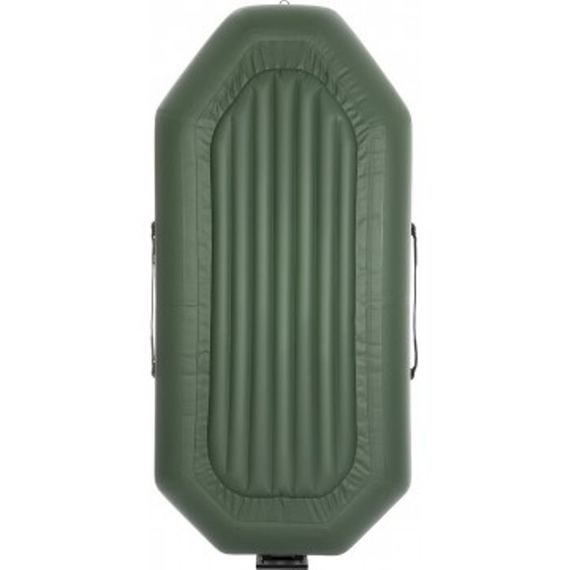 Лодка Тонар Шкипер А260нт навесной транец, надувное дно (зеленый)