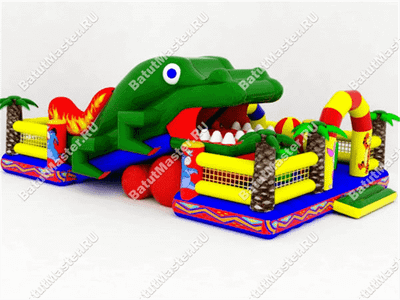 Надувной батут "Огненный ящер"