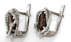 Ювелирные серьги "Эстерелла" из серебра 925-й пробы