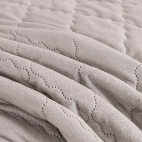 Покрывало 160х220 и наволочка 50x70 Sofi De MarkO Деметра светло-серое