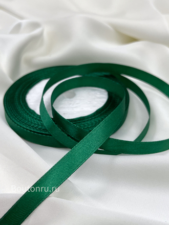 Атласная лента зеленый 1 см