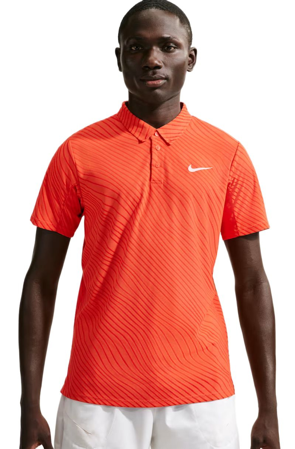 Мужское теннисное поло Nike Court Slam Dri-FIT ADV - turf orange/white