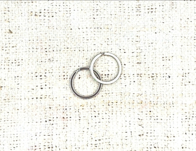 Кольцо плоское металл для ключей и брелока, d 24 мм, никель