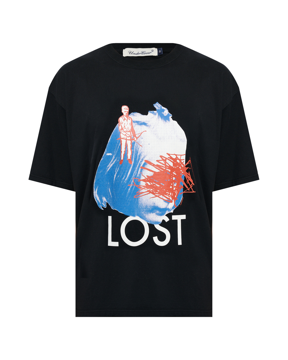 UNDERCOVER ФУТБОЛКА ЧЕРНАЯ LOST