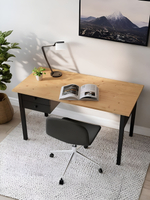 IKEA Письменный стол HEMNES,155*65*74, белый-коричневый, КЫМОР (ХЕМНЭС ИКЕА)