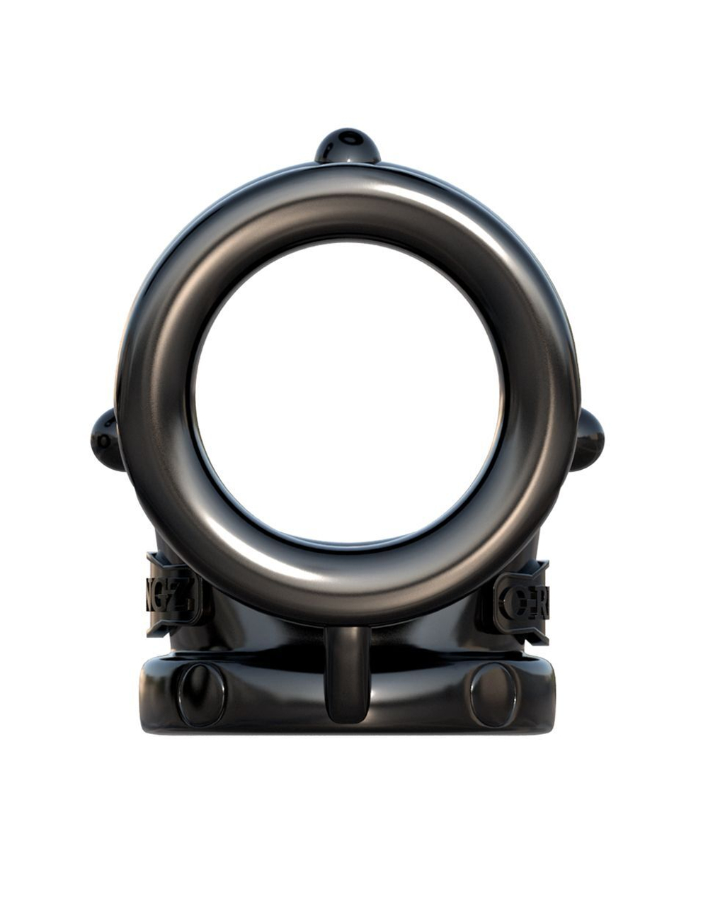 Черное эрекционное кольцо Rock Hard Cock Pipe (Цвет: черный)