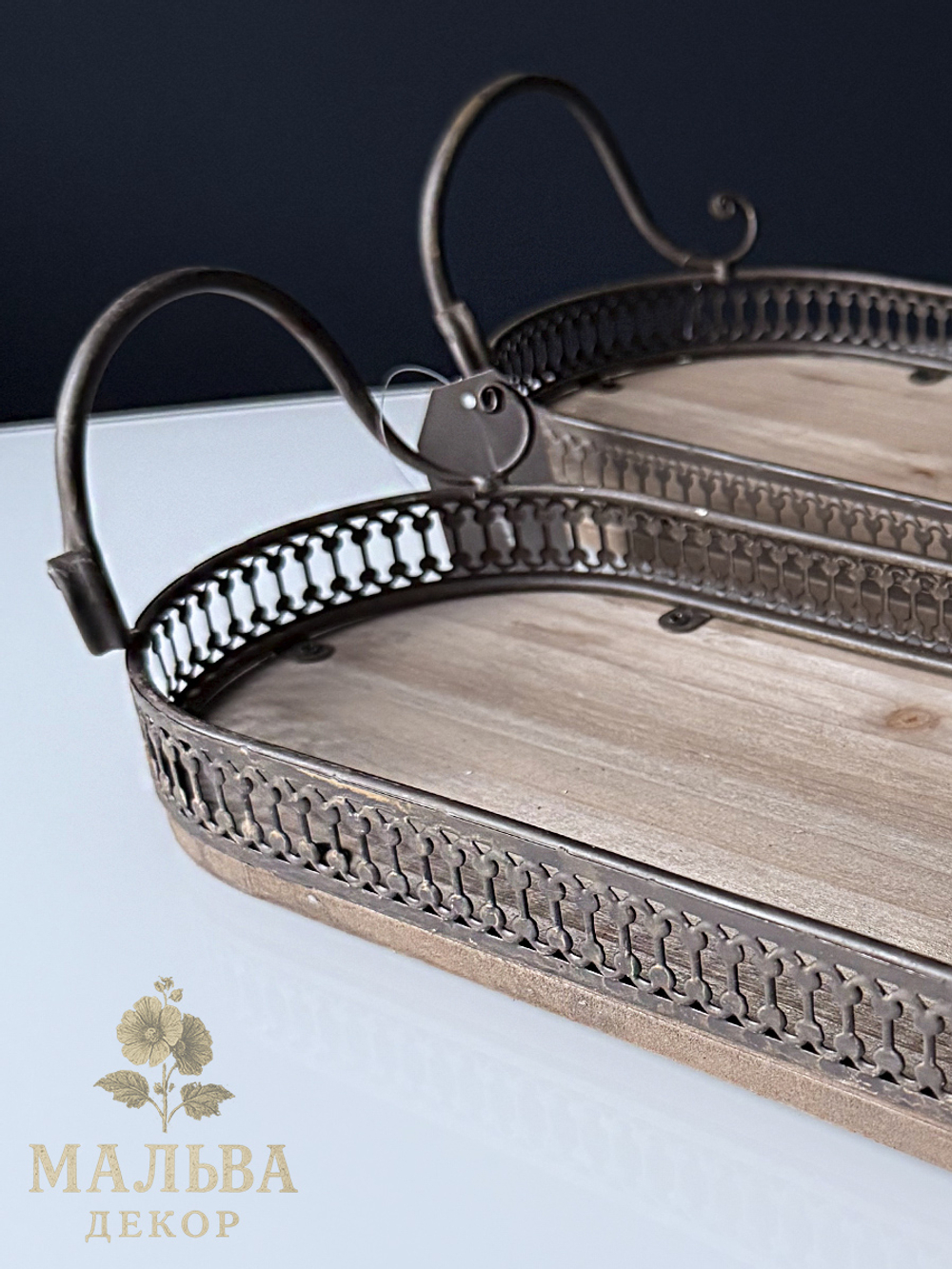 Набор из 2-х декоративных подносов "Гранд" CAMPO Home & Garden