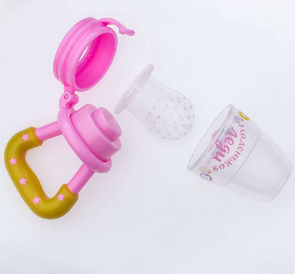 Ниблер «Дочка», с силиконовой сеточкой, цвет розовый Маленькая леди M&B 2279610