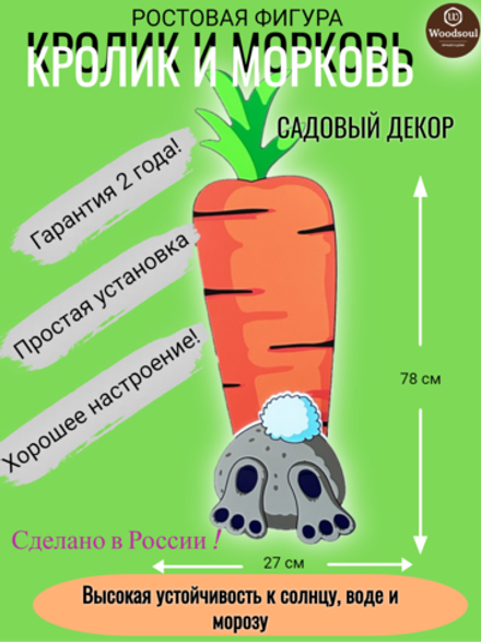 Декор "Морковь и кролик"
