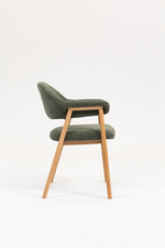 Стул обеденный Tavu с деревянными ножками зеленый 2 шт.