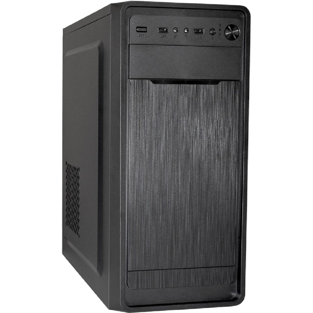 Корпус для компьютера Exegate EX283069RUS Корпус Miditower ExeGate XP-332 Black, ATX, , 2*USB, Audio