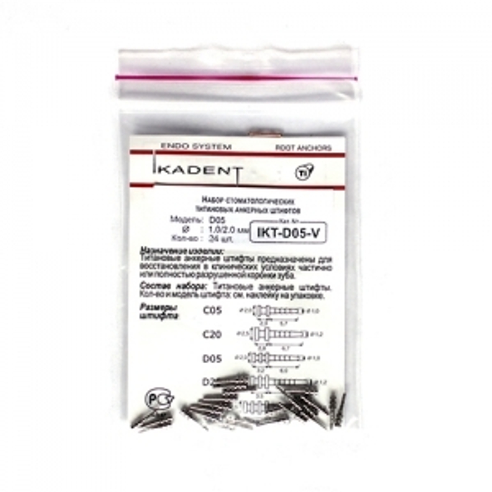 Анкерный титановый штифт IKT-D05-V