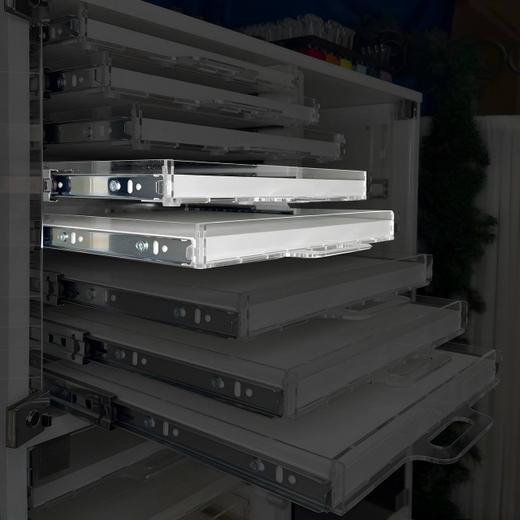 QBox Набор выкатных полок, борт 10 мм (2/4/6/8 шт)