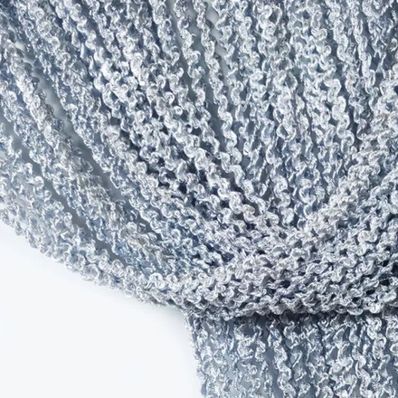 Нитяные шторы спираль - серые. Ш-300 см., В - 280 см. Арт.: 7