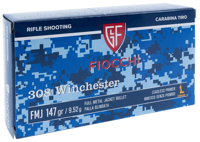 Патрон .308 Win Fiocchi FMJ 9,6г/147gr