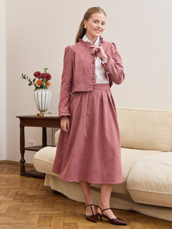 Жакет вельвет укороченный