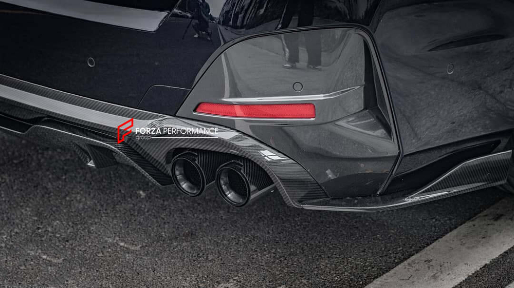 Карбоновый диффузор, спойлер, накладки на зеркала для BMW 4 серии G26 БМВ