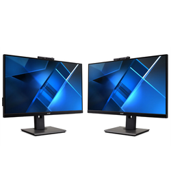 23,8" ACER (Ent.) B248Ybemiqprcuzx, IPS, 1920x1080, 75Hz, 178°/178°, 4ms, 250nits, HDMI + DP + Type-C + DP Out + RJ45 + USB3.0x4 + USB-B(2up 4down) + Webcam + Колонки 2Wx2, HDR 10, HAdj 150mm