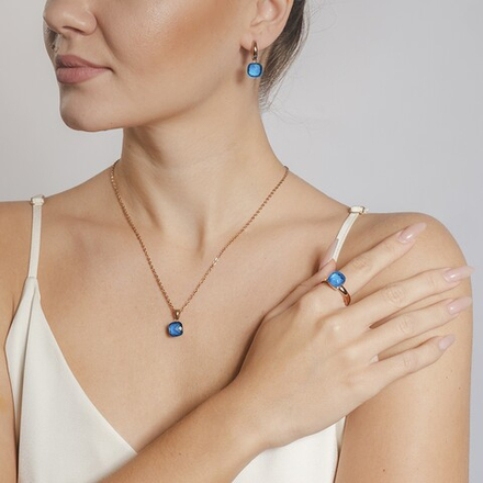 Серьги Qudo Firenze ocean 300359 BL/RG