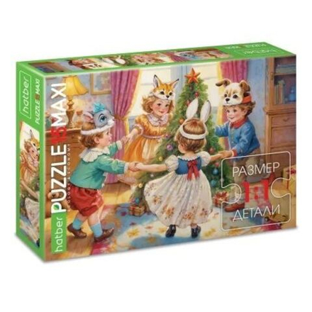Пазл МАКСИ 15 элементов 330*220мм "Хоровод"