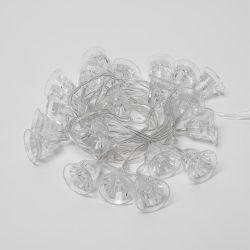 ULD-S0280-020-DTA RGB IP20 BELLS Гирлянда светодиодная Колокольчики с контроллером. 20 светодиодов. 2.8 м. RGB. IP20. провод прозрачный.