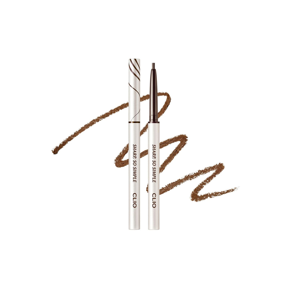 Clio, Sharp, водостойкая подводка для карандашей So Simple, коричневый цвет 02, 0,14 г (0,004 унции)