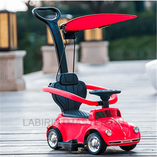 Детский электромобиль "Volkswagen Beetle" JQ618, красный