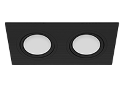 Светильник MR16 ZOOM DUO чёрный, 172*92/150*70 мм, 50 шт/кор