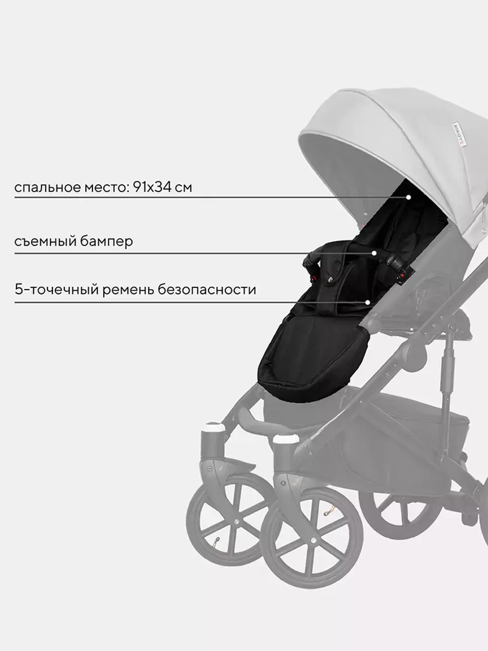 Коляска OZON (2 в 1) (RIKO BASIC)