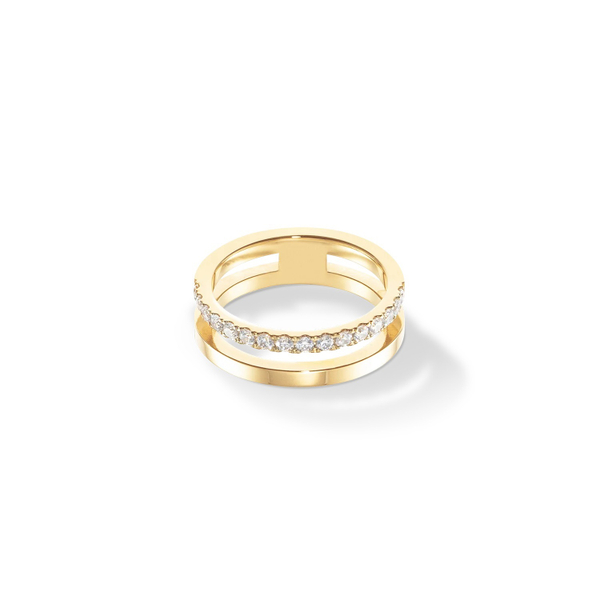 Кольцо Coeur de Lion Crystal-Gold 0136/40-1816 58 размер 18,5