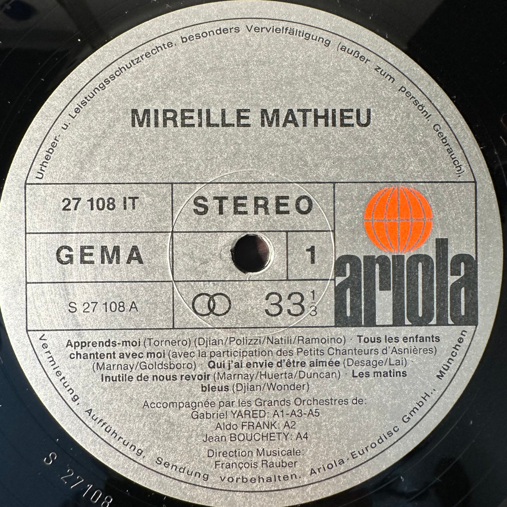 Mireille Mathieu - Mireille Mathieu (Германия 1976г.)