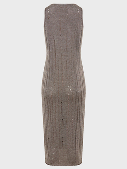 Платье-майка вязаное с люрексом
