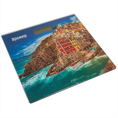 Весы 180 кг 30×30 см электронные напольные ЯРОМИР ЯР-4207 "Риомаджоре"