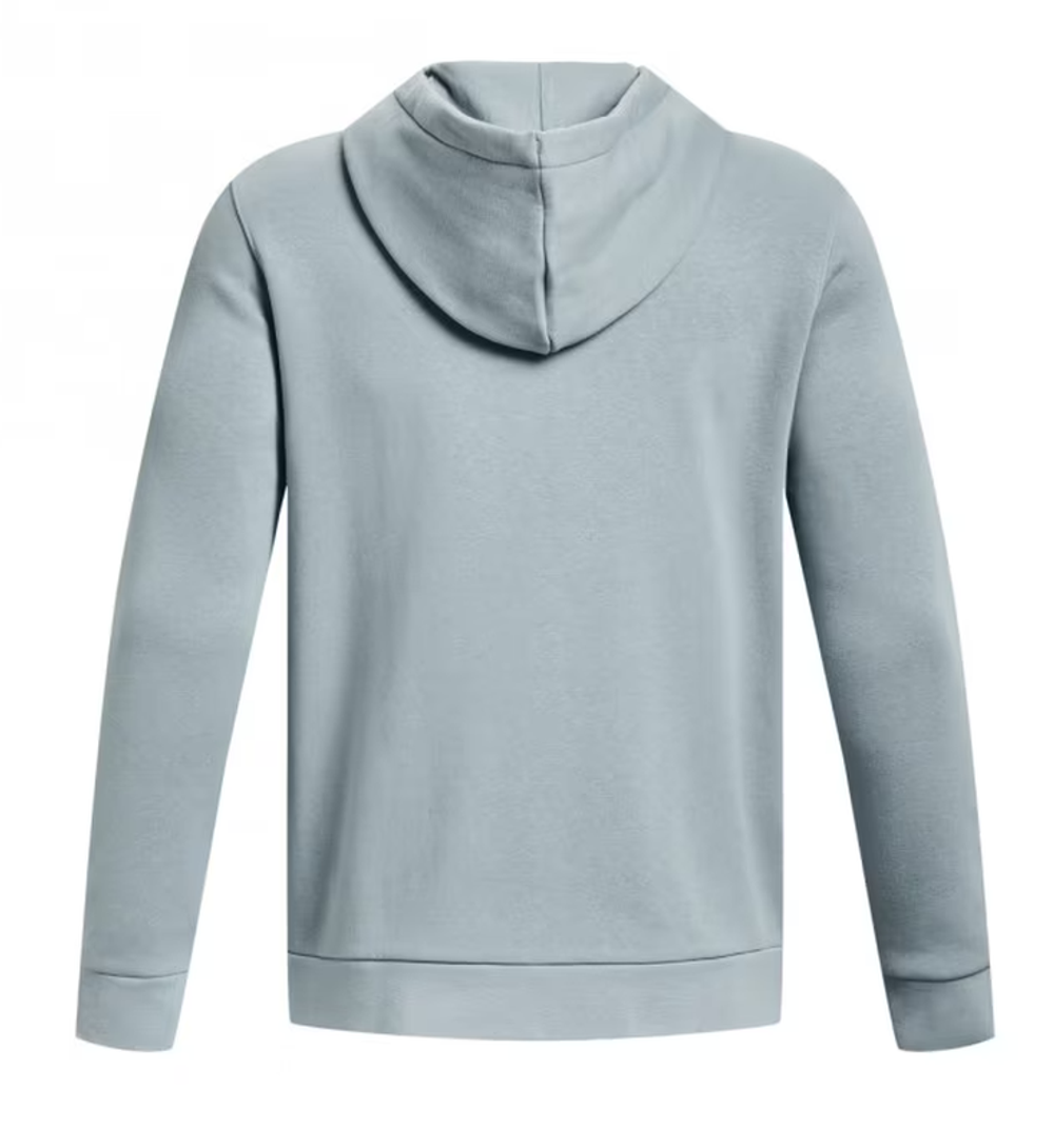 Мужская теннисная кофта Under Armour Men's UA Essential Fleece Full-Zip Hoodie - gray