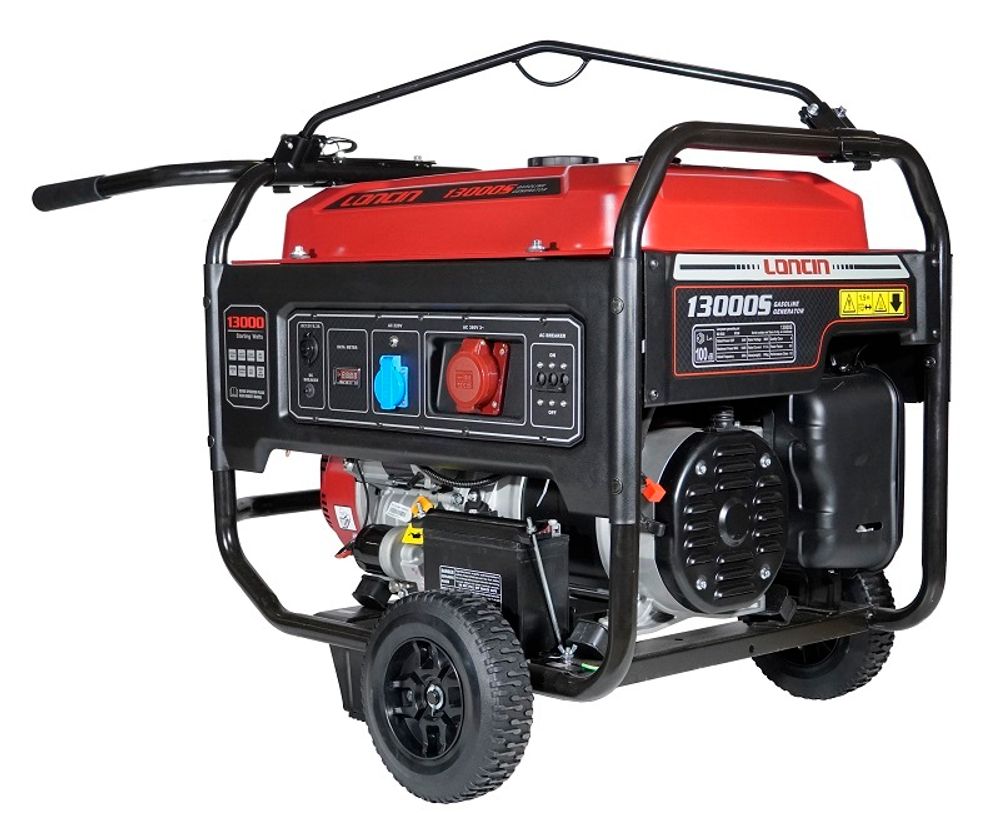 Генератор бензиновый Loncin LC13000S - [9 кВт / 380V] трехфазный