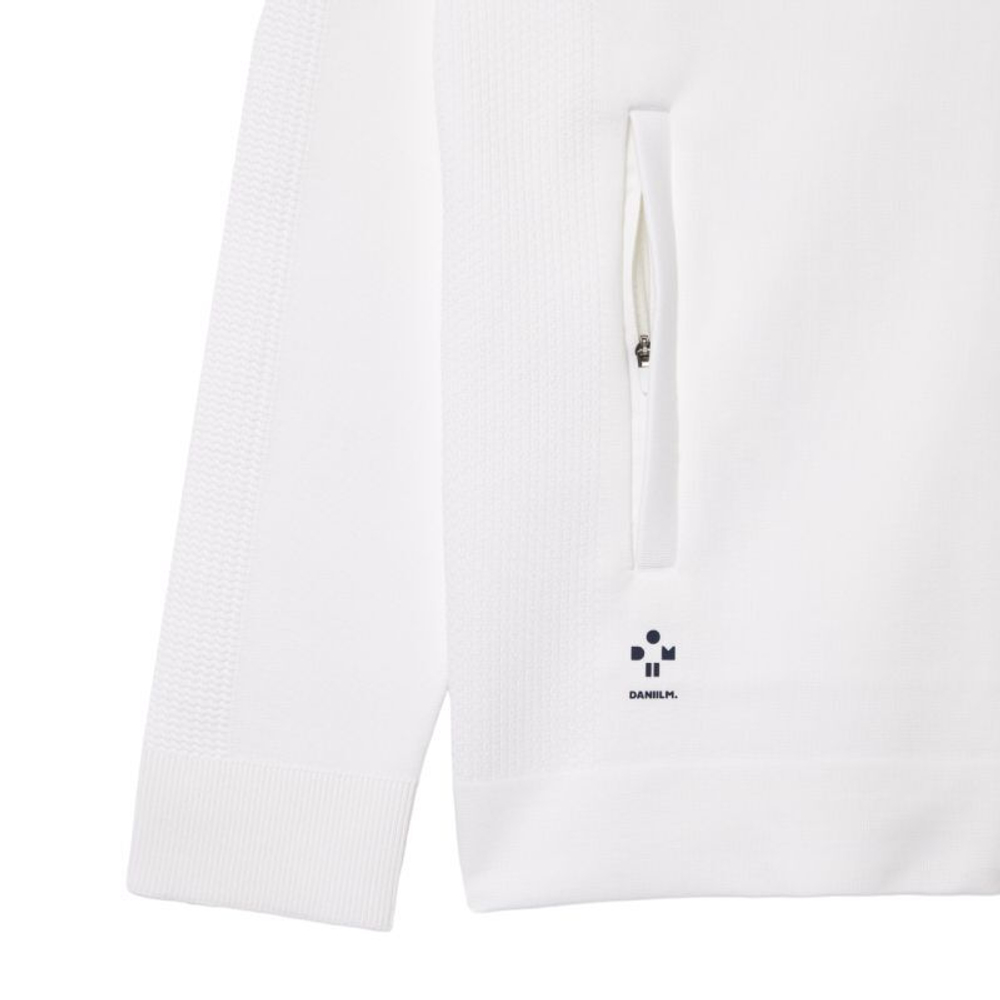 Мужская теннисная кофта Lacoste Tennis x Daniil Medvedev Sportsuit Ultra-Dry Jacket - white