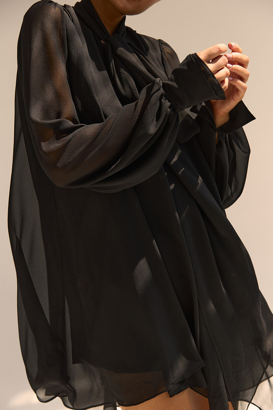 Платье с длинным рукавом BAHAMAS Чёрный