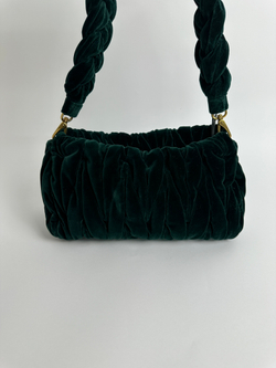 Сумка Miu Miu Emerald green velvet Shoulder bag