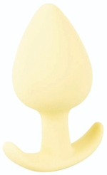 Жёлтая анальная втулка Mini Butt Plug - 6 см. (Цвет: желтый)