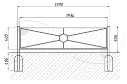 Газонное ограждение ОГ-9 ОГ009 для уличной площадки