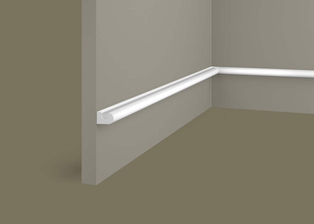 Cosca Decor. Заглушка ZP007, 15х23x2800мм, правая, для рейки RX007, Экополимер